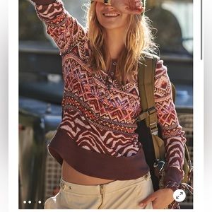 🎆SALE Free People Rally Printed Layer FP Movement xs